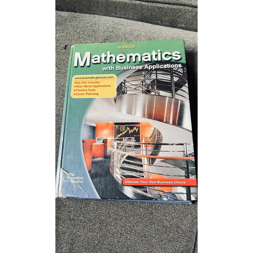 Glencoe Mathematics with Business Applications Textbook Fifth Edition Hardcover